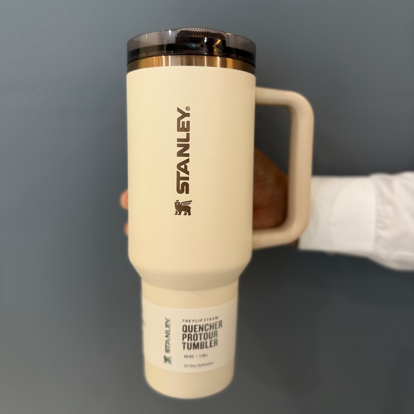 Stanley Quencher ProTour FlipStraw Tumbler | 40 OZ | Beige Gold