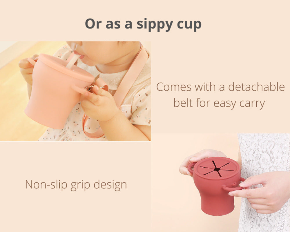 2-in-1 Snack Catcher Cum Sippy Cup