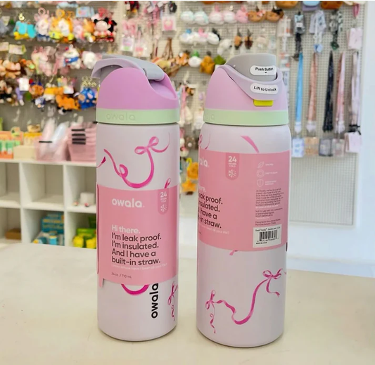 Owala FreeSip Bottle - Pink Bow 🎀💗