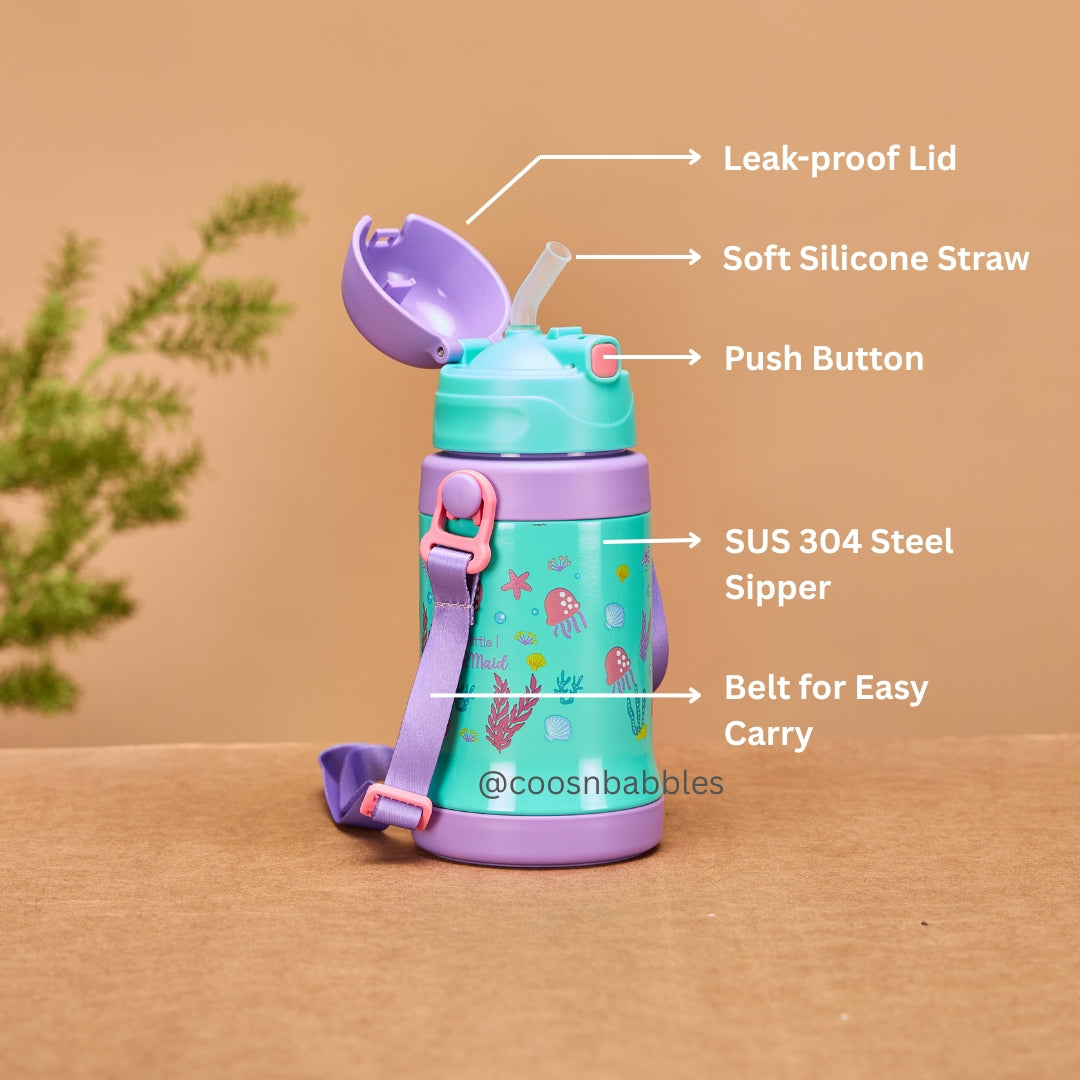 Hot and Cold Stainless Steel Sipper Bottle (450 ml)