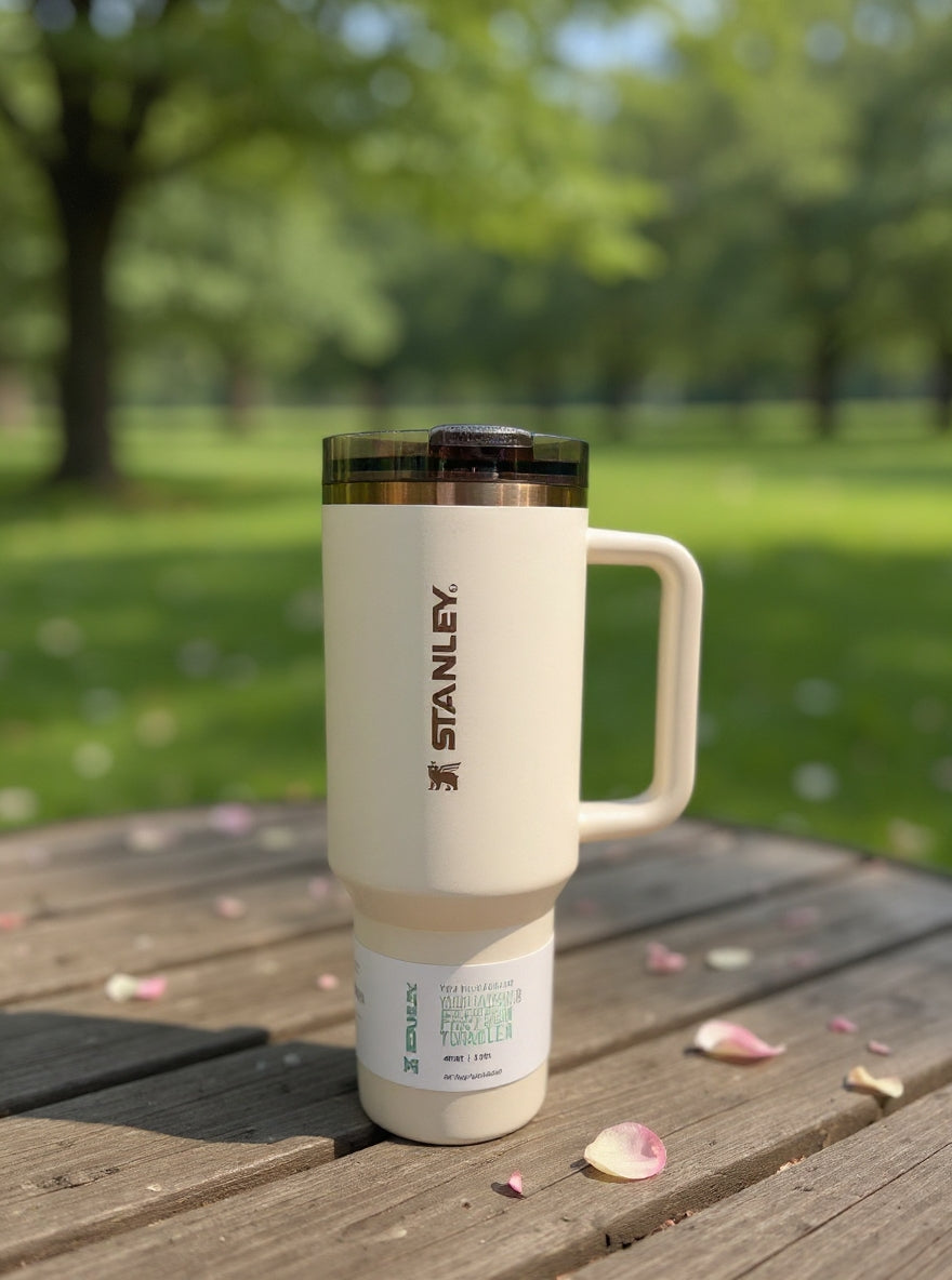 Stanley Quencher ProTour FlipStraw Tumbler | 40 OZ | Beige Gold