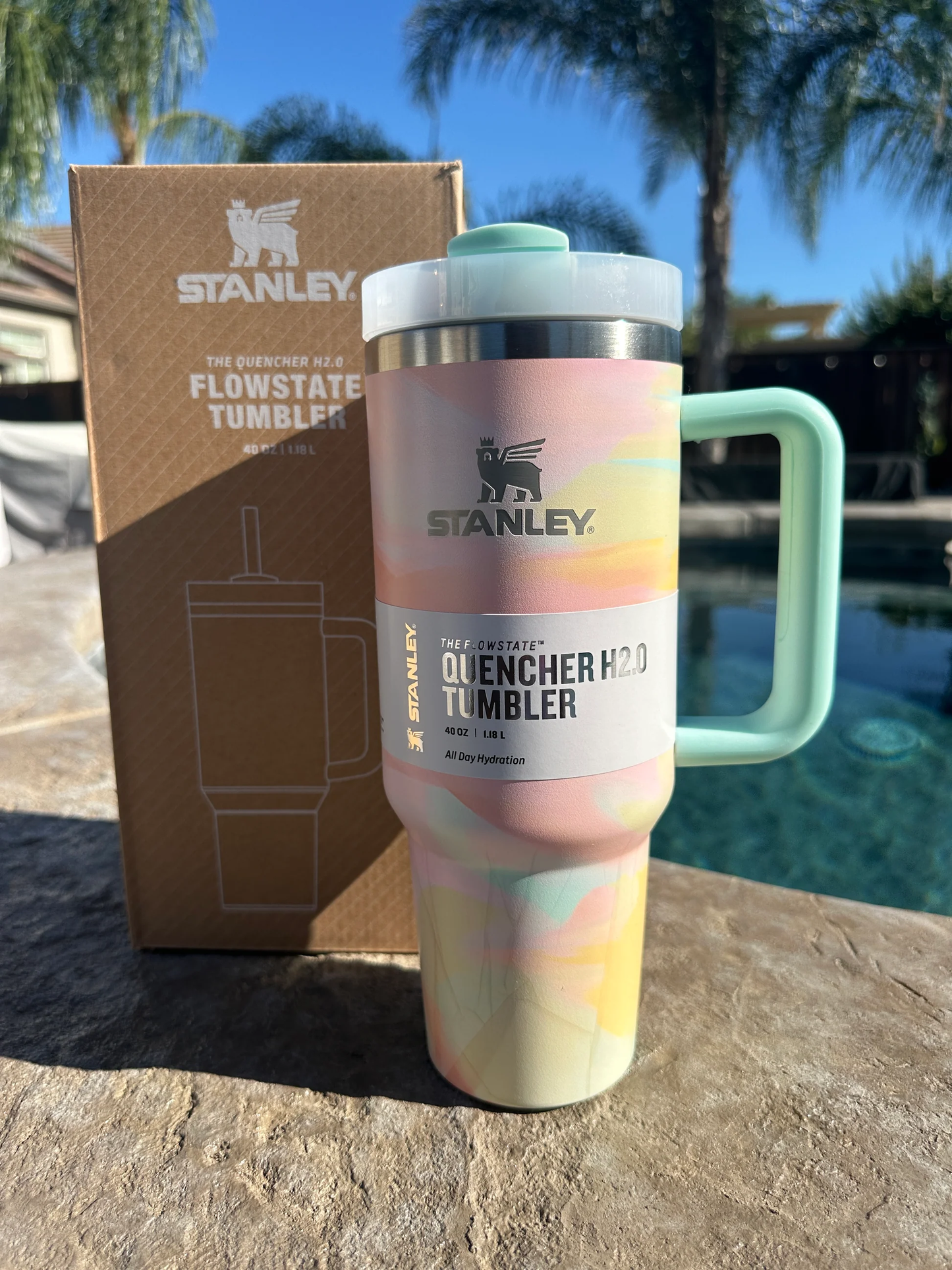 Stanley Quencher H2.O FlowState Tumbler | 40 OZ - Warm Serene