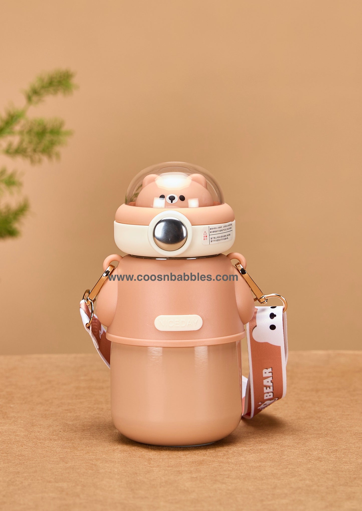 Space Bear Steel Sipper Bottle