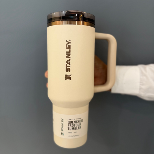 Stanley Quencher ProTour FlipStraw Tumbler | 40 OZ | Beige Gold